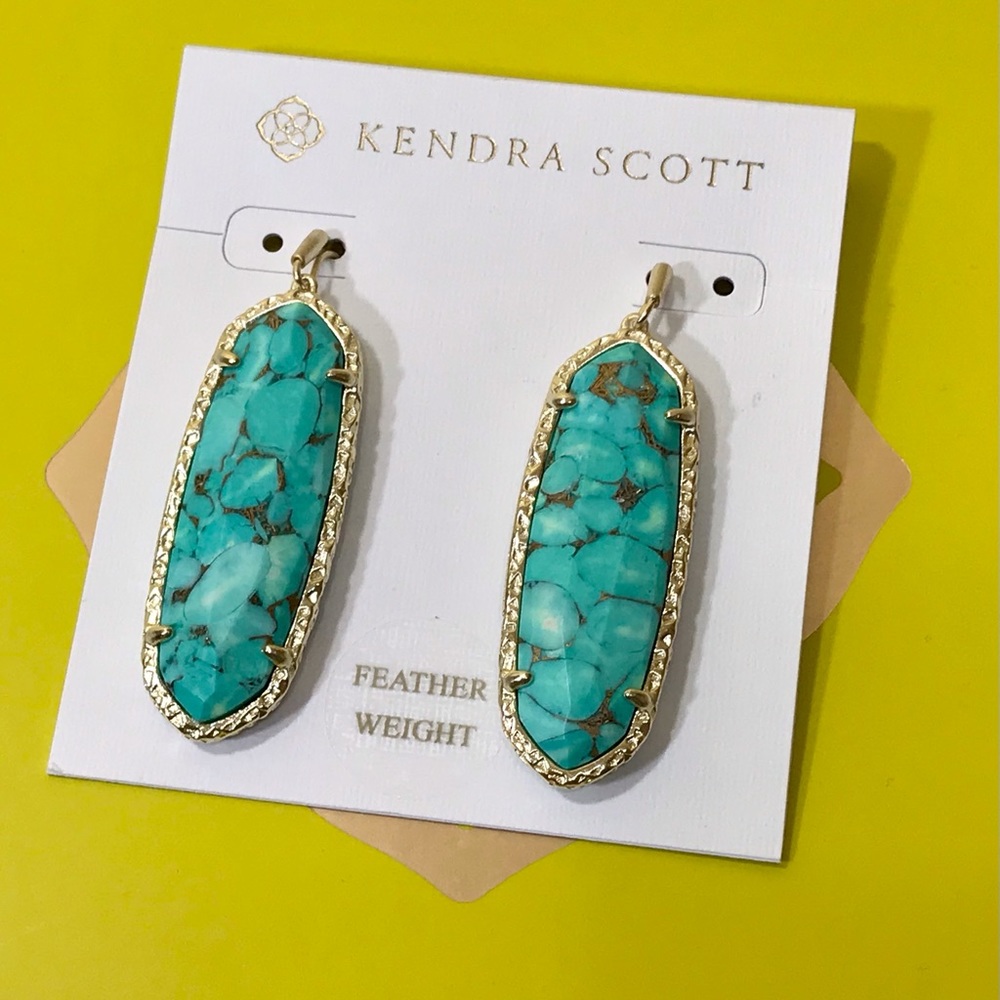 SOLD Kendra Scott Layla Bronze Veined Earrings